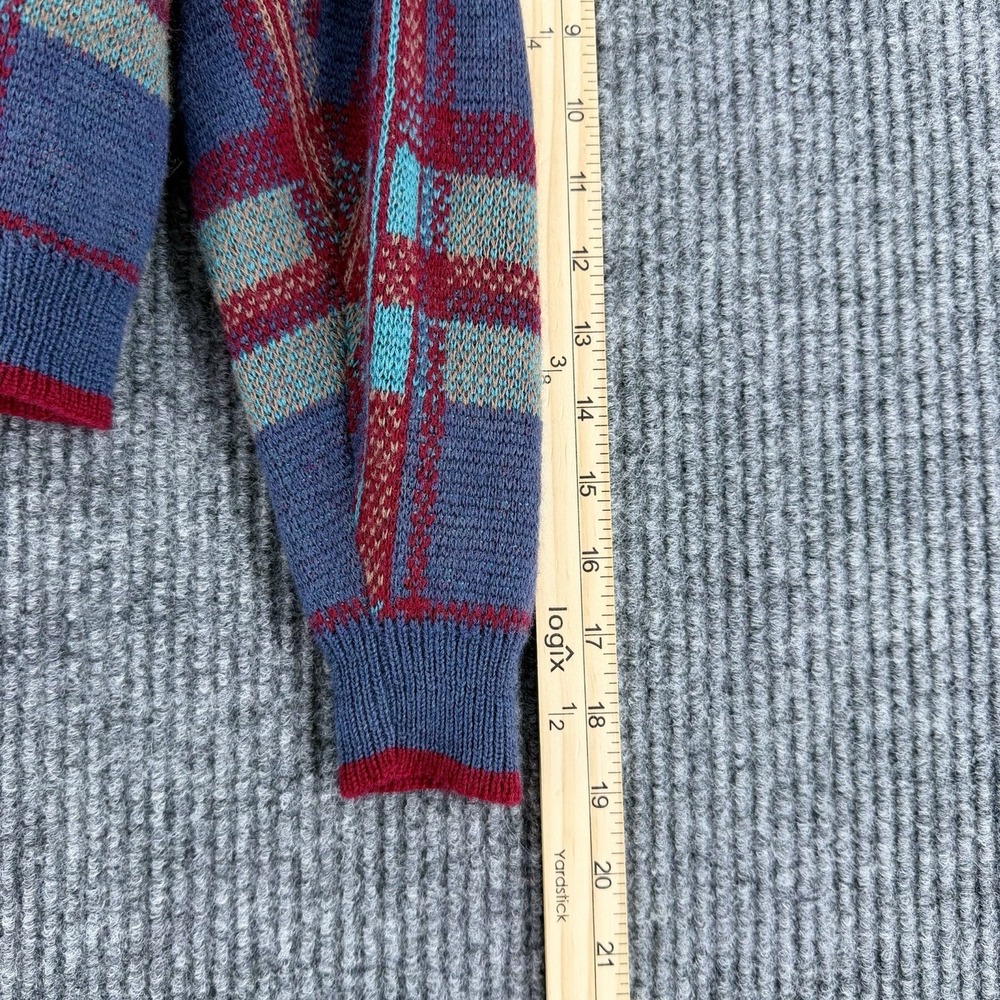 Pendleton Vintage 70s Wool Cardigan Plaid Cropped USA Women's S / M - Picture 9 of 9